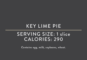 Key Lime Pie <br> (07/09/25 REV NUT)
