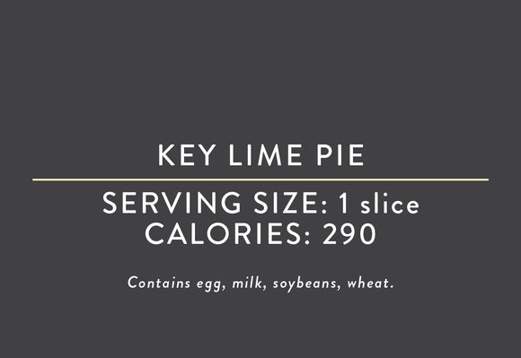 Key Lime Pie <br> (07/09/25 REV NUT)