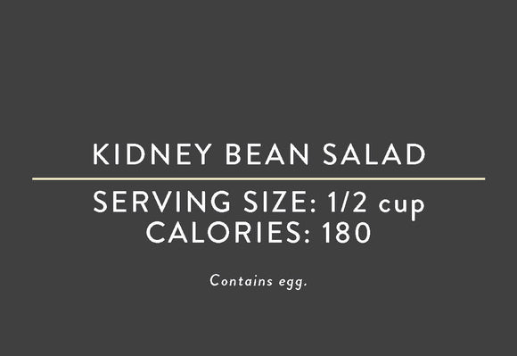 Kidney Bean Salad<BR> (03/15/17 REV NUT)