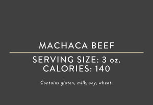 Machaca Beef<BR> (03/15/17 REV NUT)