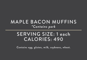 Maple Bacon Muffins <BR>  (05/21/25 REV NUT)