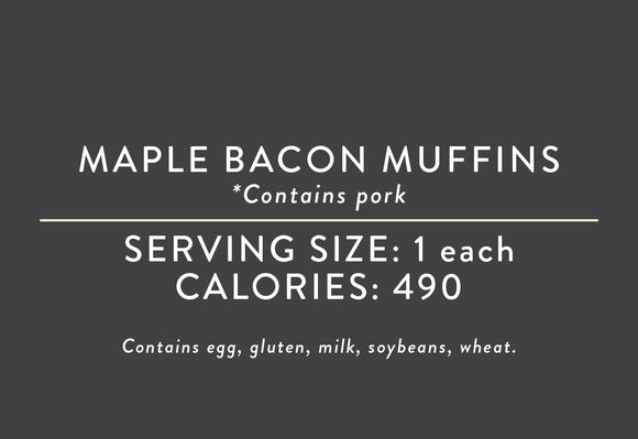 Maple Bacon Muffins <BR>  (05/21/25 REV NUT)