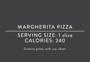 Margherita Pizza<BR>(10/29/17 REV NUT)