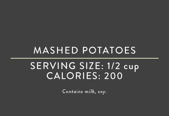 Mashed Potatoes (12/31/19 REV NUT)