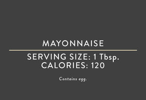 Mayonnaise (04/17/22 REV NUT) <BR> <BR>