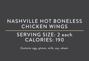 Nashville Hot Boneless Chicken Wings