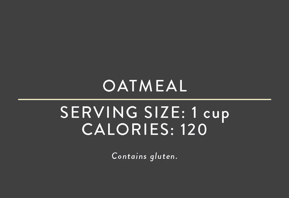 Oatmeal <BR> (04/29/17 REV NUT)