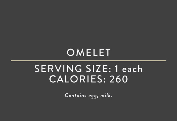 Omelet (Plain) <BR>(09/19/19 REV NUT)