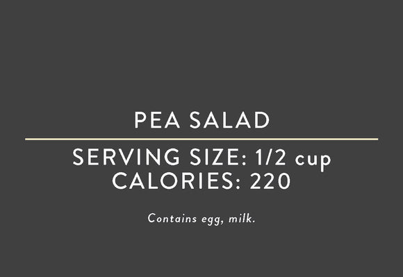 Pea Salad <BR>(03/15/17 REV NUT)