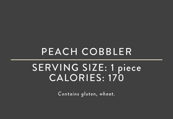 Peach Cobbler<BR> (10/15/17 REV NUT)