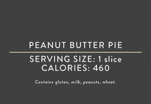 Peanut Butter Pie <BR> (10/12/23 REV NUT)