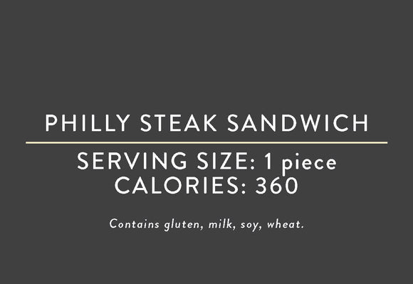 Philly Steak Sandwich <BR>(08/29/17 REV NUT)