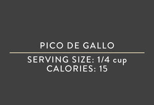 Pico de Gallo<BR> (03/15/18 REV NUT)