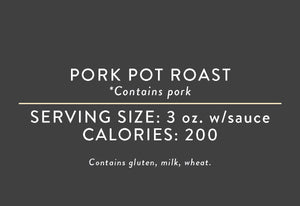 Pork Pot Roast<BR> (03/15/17 REV NUT)