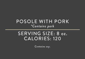 Posole with Pork <BR> (10/12/23 REV NUT)