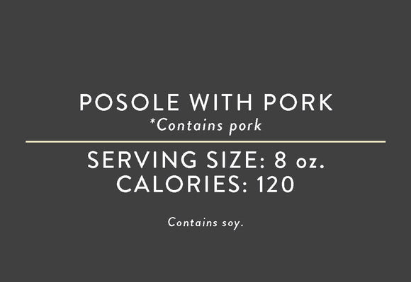 Posole with Pork <BR> (10/12/23 REV NUT)