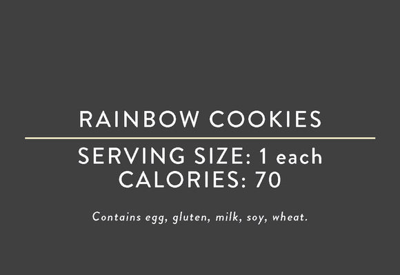 Rainbow Cookies <BR>(03/15/17 REV NUT)