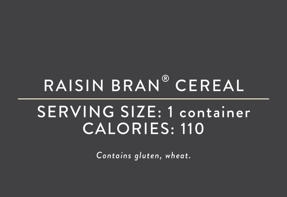 Raisin Bran Cereal<BR> <BR>