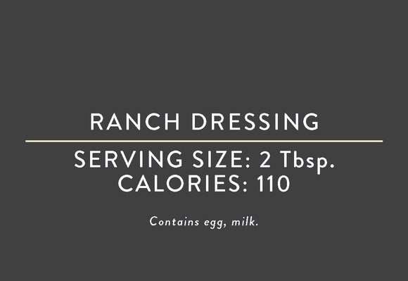 Ranch Dressing <BR> <br>