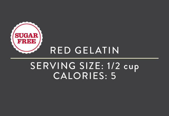 Red Gelatin (Sugar Free) <BR>(3/15/17 REV NUT)