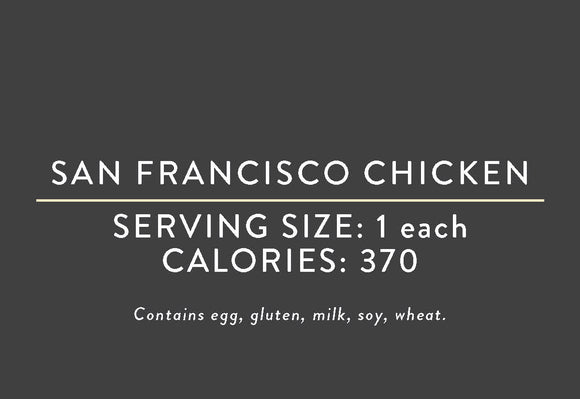 San Francisco Chicken<BR> (04/23/17 REV NUT)