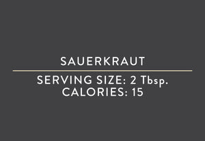 Sauerkraut<BR> <br> (09/21/18 REV NUT)