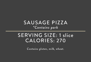 Sausage Pizza <BR>(03/15/17 REV NUT)