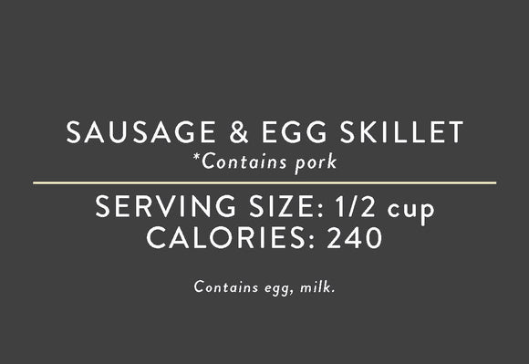 Sausage & Egg Skillet<BR> (04/29/17 REV NUT)