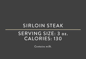 Sirloin Steak <br> (03/15/17 REV NUT)