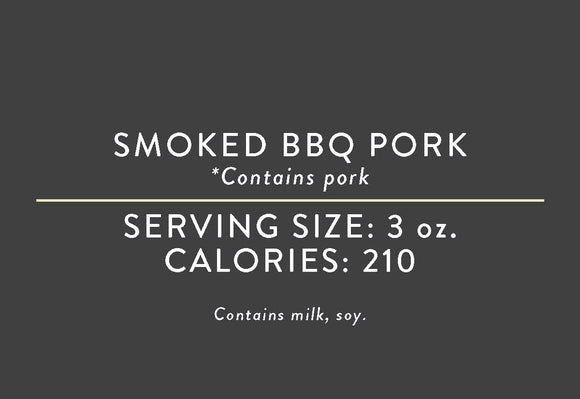 Smoked BBQ Pork <br> (05/15/17 REV NUT)