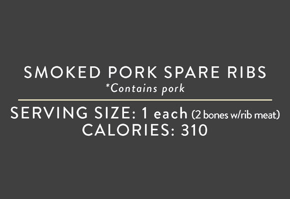 Smoked Pork Spare Ribs (08/01/2019 REV NUT)