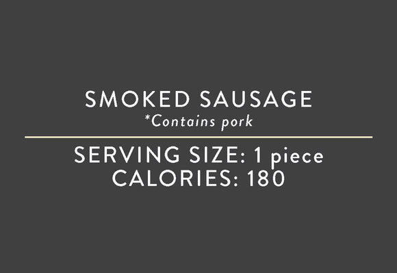 Smoked Sausage <br> (03/15/17 REV NUT)