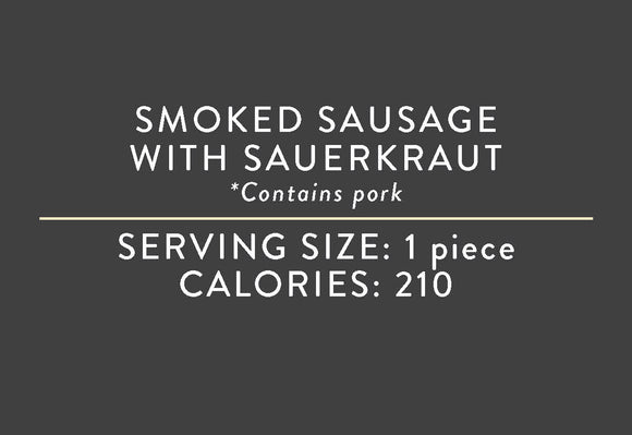 Smoked Sausage with Sauerkraut (09/21/18 REV NUT)