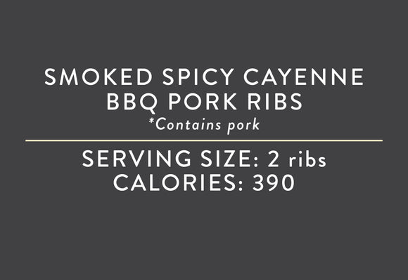 Smoked Spicy Cayenne BBQ Pork Ribs