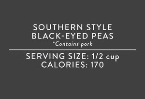 Southern Style Blackeyed Peas <BR>  (03/15/17 REV NUT)