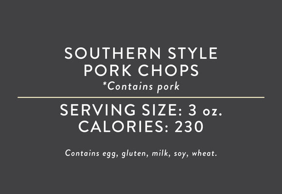 Southern Style Pork Chops <BR>  (05/15/18 REV NUT)