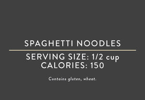 Spaghetti Noodles <BR>  (03/15/17 REV NUT)