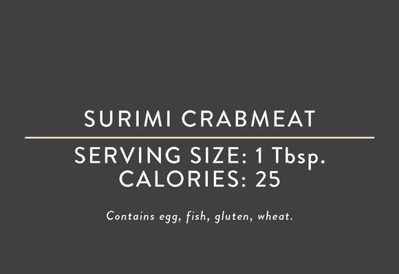 Surimi Crabmeat<BR> <BR>