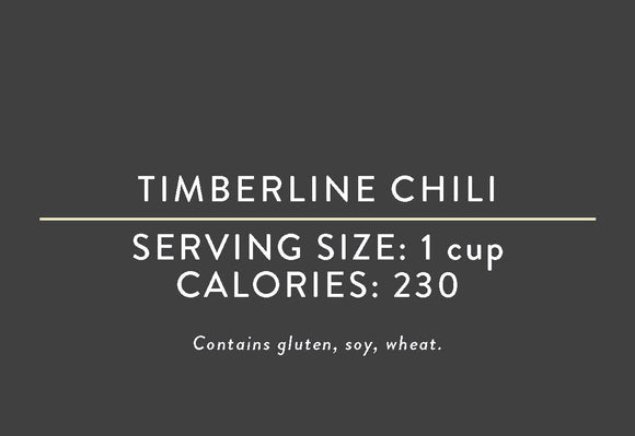 Timberline Chili <BR>  (03/15/17 REV NUT)