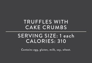 Truffles with Cake Crumbs<BR>(12/27/21 REV NUT)