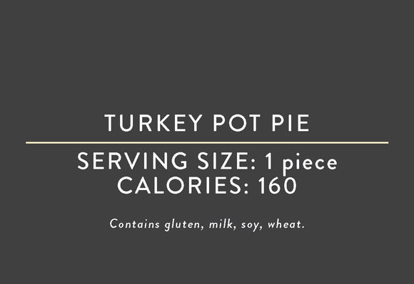 Turkey Pot Pie <BR> (03/15/17 REV NUT)