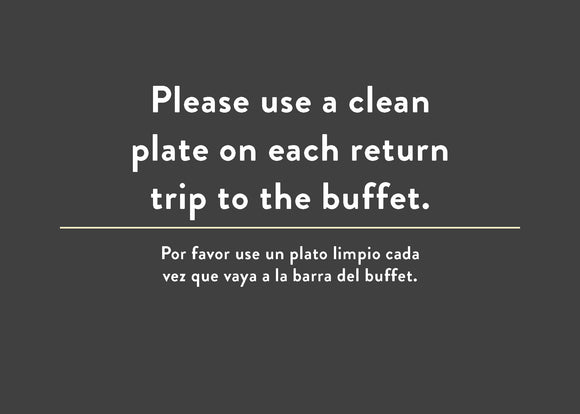 Use Clean Plate <br> Bar Sign <BR>