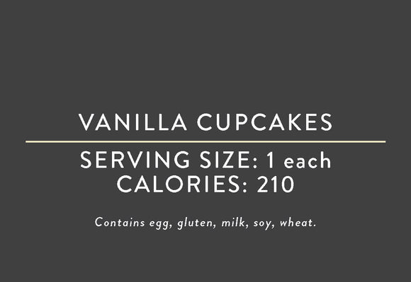 Vanilla Cupcakes (03/15/17 REV NUT) <BR> <BR>