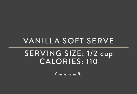 Vanilla Soft Serve (03/15/17 REV NUT) <BR> <BR>