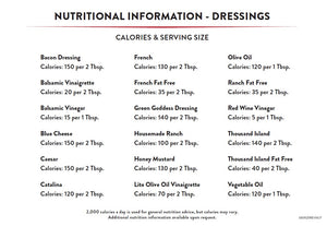 Salad Dressings Cling<BR> <BR> (08/09/25 REV NUT)