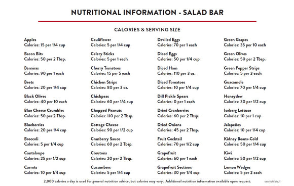 Salad Bar Cling<BR> <BR>