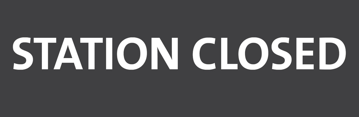 Station Closed Sign – Golden Corral FDA Buffet Labels